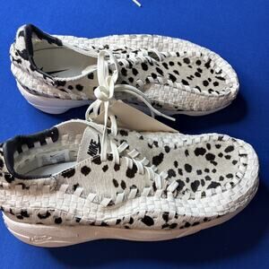 Nike Air Footscape Woven Cow Print sneakers Women's11.5 / Men's 10 FB1959-102